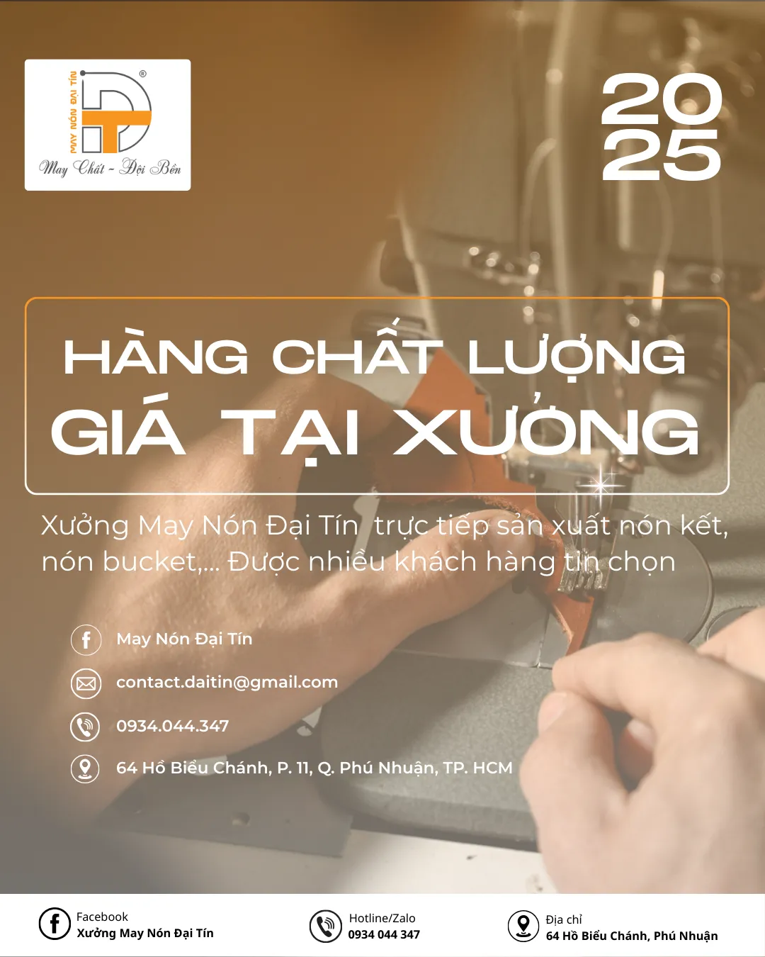 xưởng may nón theo yêu cầu