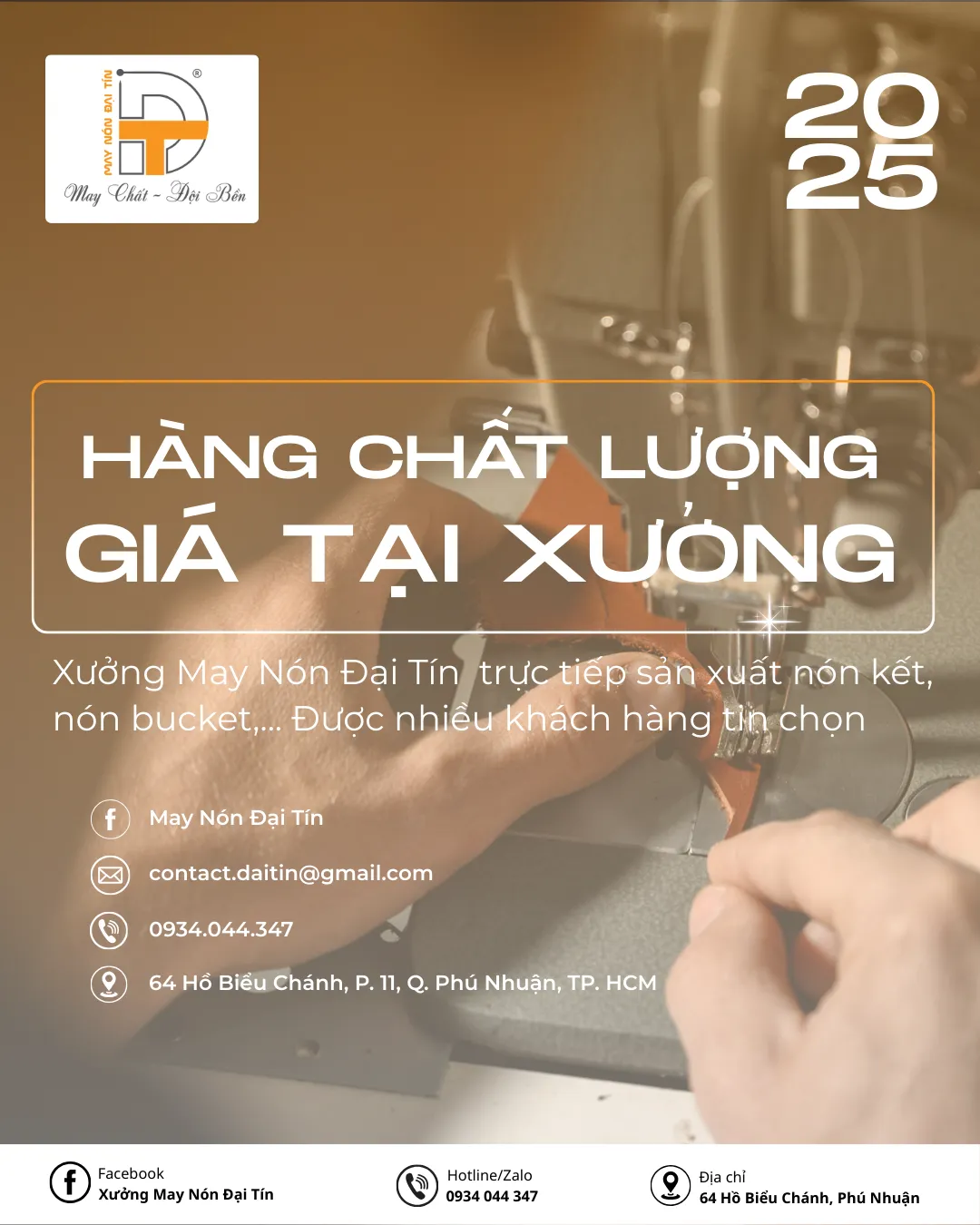 xưởng may nón theo yêu cầu