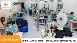 xưởng may nón đại tín sản xuất nón kết theo yêu cầu