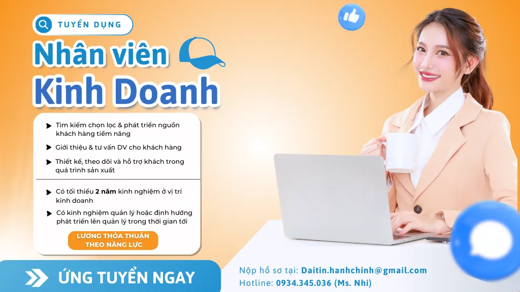 tuyển dụng nhân viên kinh doanh ngành thời trang