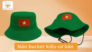 nón bucket kiểu cơ bản