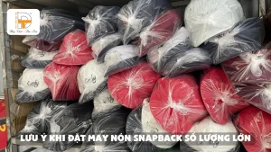 lưu ý khi đặt may nón snapback số lượng lớn