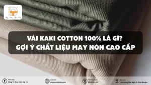 vải kaki cotton 100% là gì