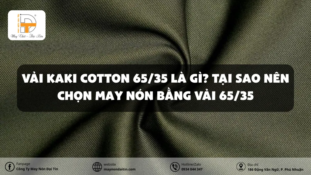vải kaki cotton 65 35 là gì