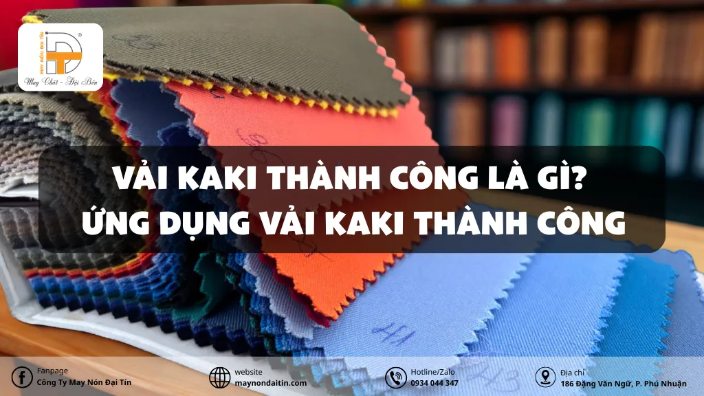 vải kaki thành công là gì ứng dụng của vải kaki thành công